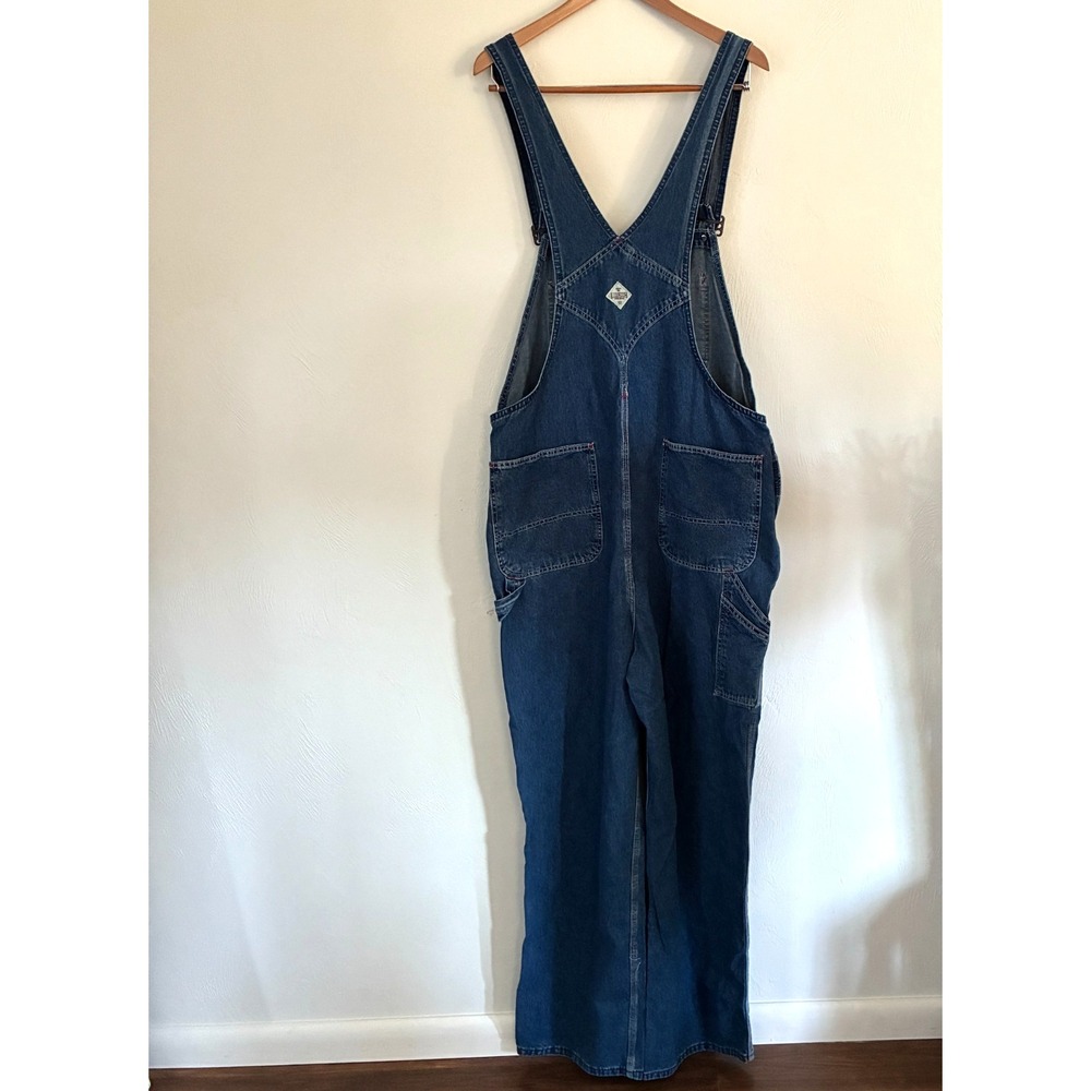 Vtg Big Mac Workwear Overalls Mens 38x32 Denim Carpenter Gorpcore Bibs - Picture 4 of 7